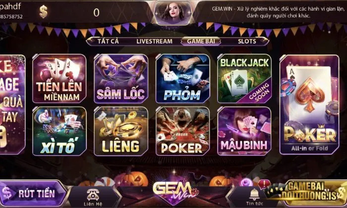 Blackjack gemwin là trò chơi nổi tiếng với đông đảo khách hàng tham gia