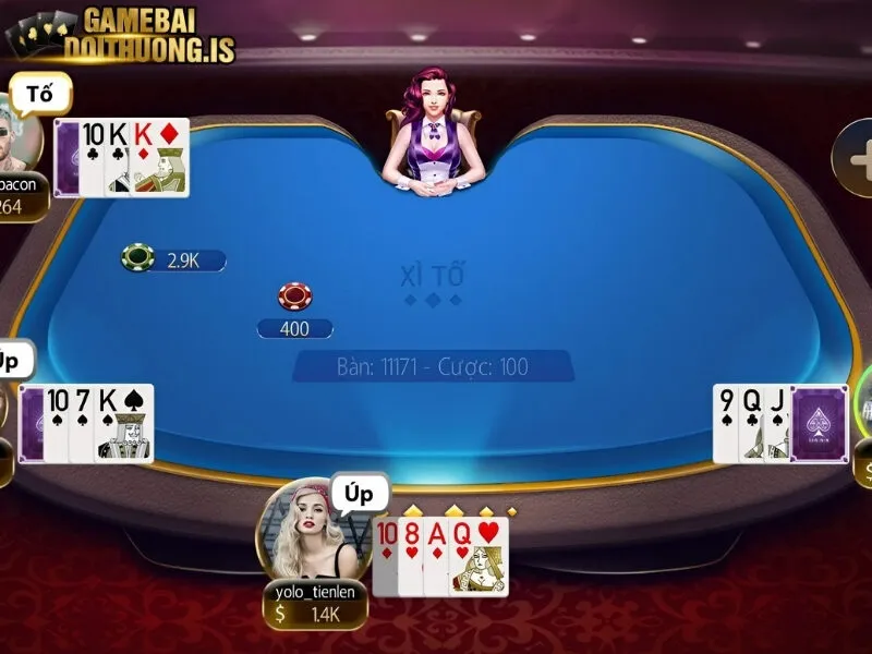 Chia bài trong xì tố online cho người chơi 