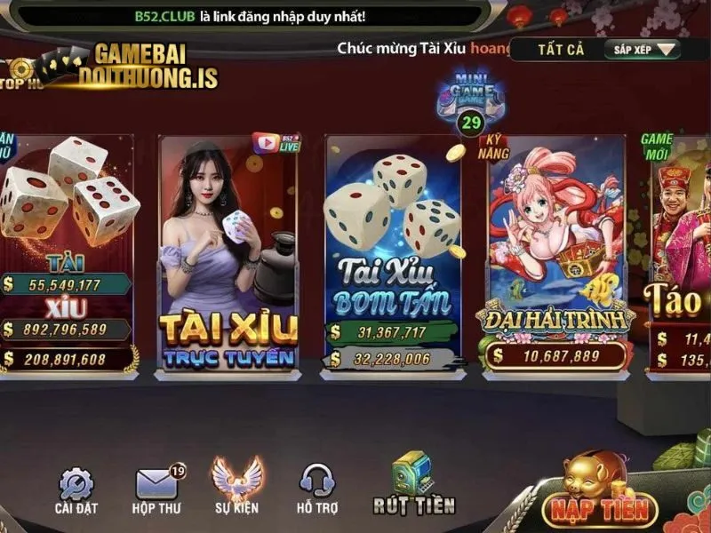 Cổng game bắn cá trúng thưởng B52 bom tấn