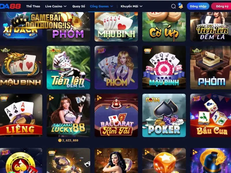 DA88 xây dựng hệ thống game bài đổi thưởng chất lượng