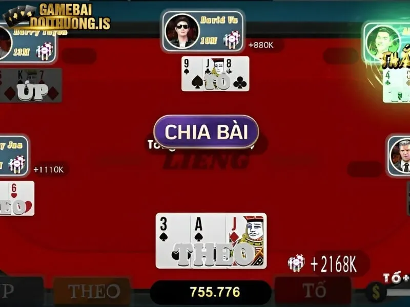 Đặt cược và chia các lá bài 