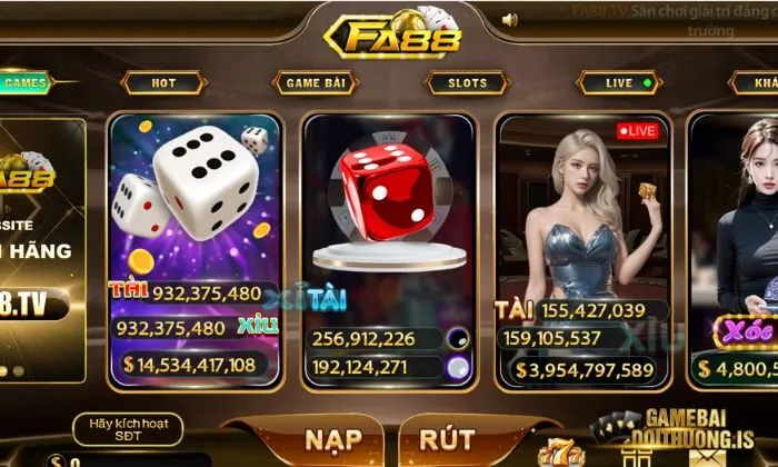 Thiết kế giao diện game tại Fa88 đầy tinh tế