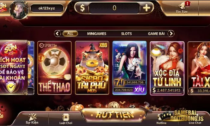 Điểm qua giao diện Sunwin