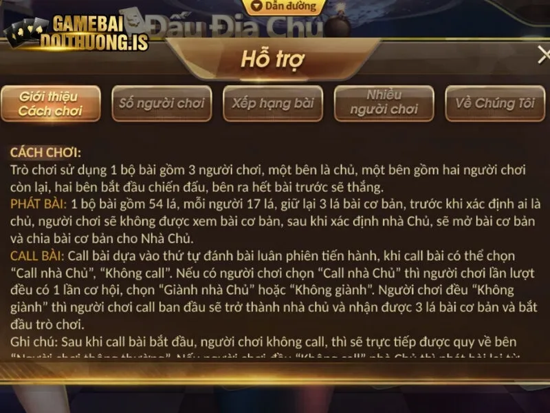 Hướng dẫn chung về luật chơi bài tấn