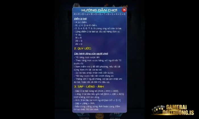 Tổ hợp bài tại Liêng Vip79