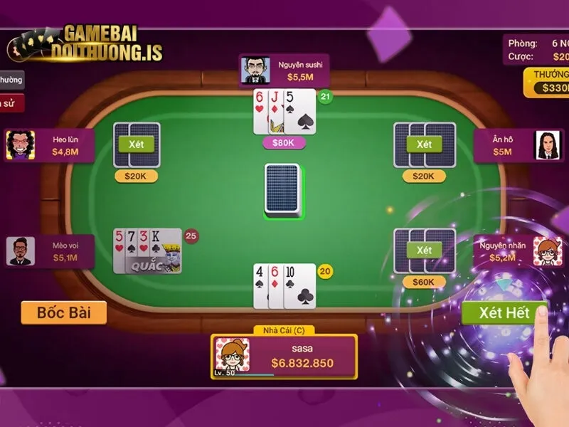 Phân định chiến thắng khi chơi bài 