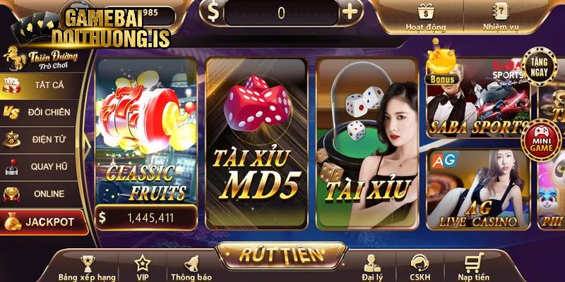 Đa dạng các trò chơi vô cùng hấp dẫn